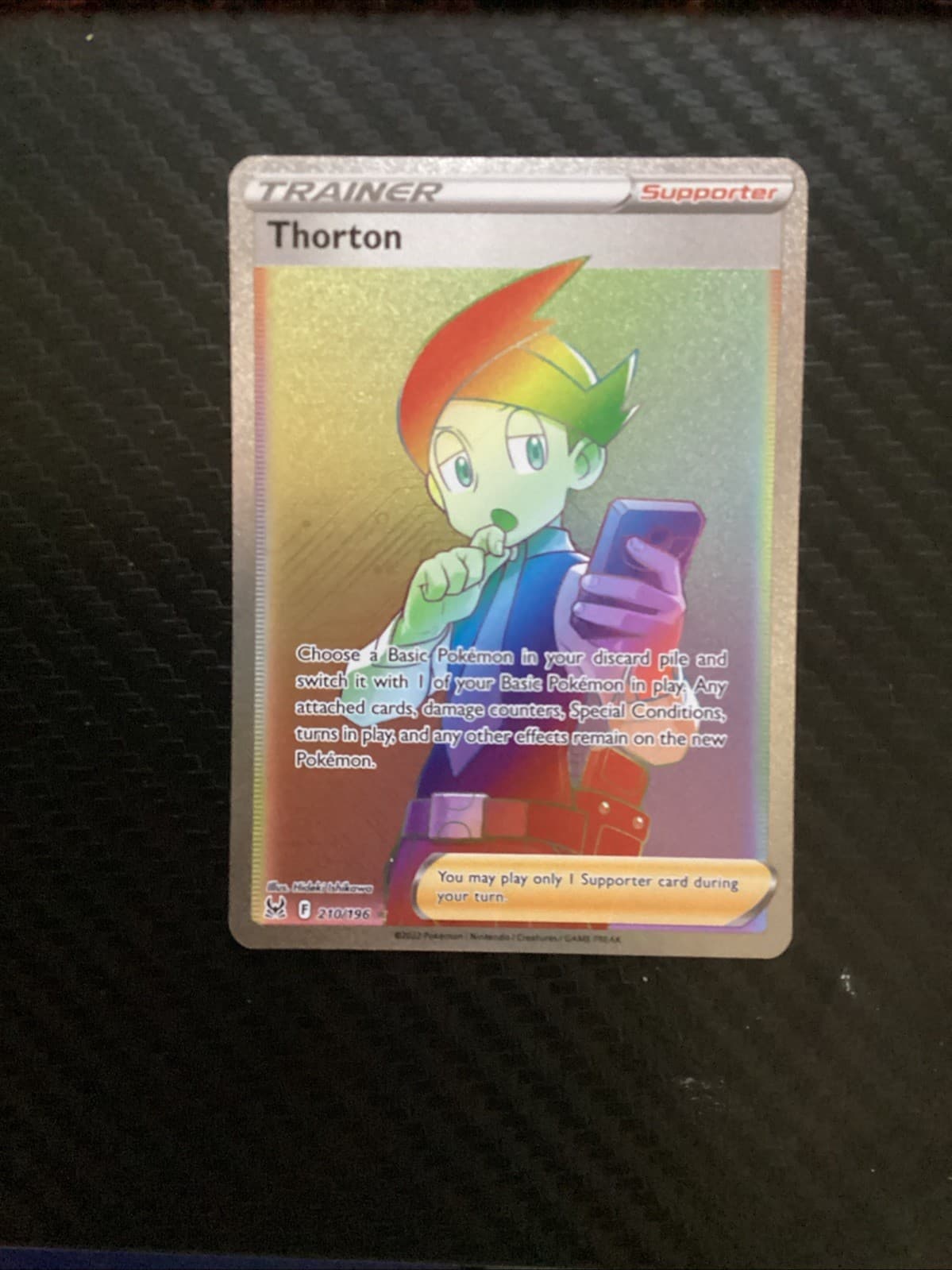 Pokemon TCG Thorton (Secret) 210/196 Swsh11: Lost Origin Holo NM