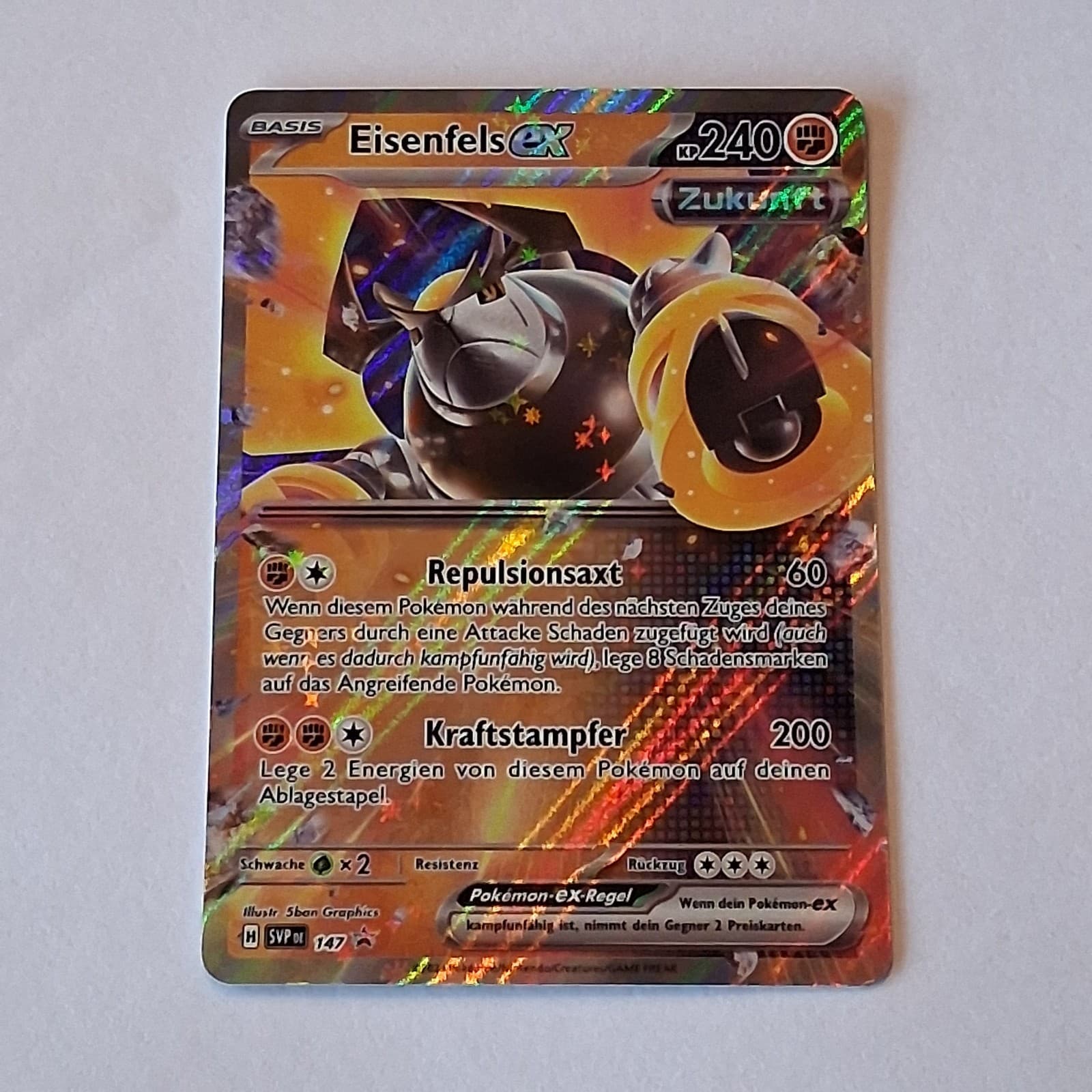 Pokemon Eisenfels ex SVP-147 SV Black Star Promos (Promo)