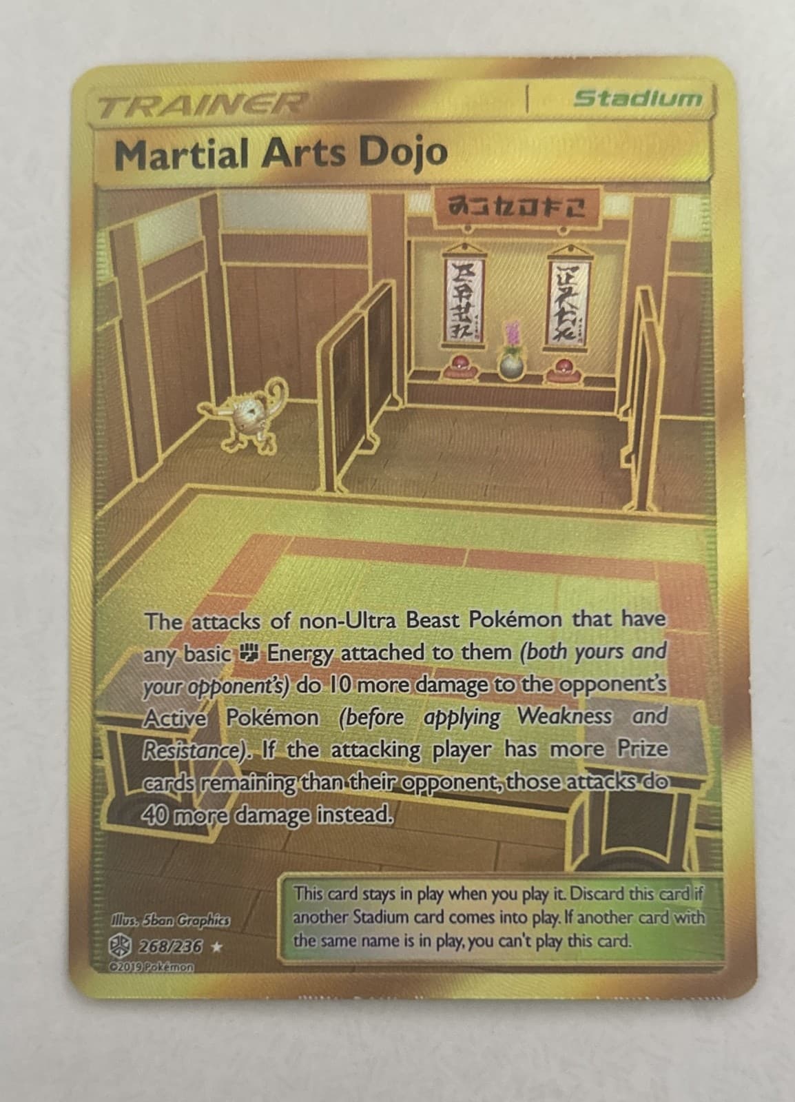 Martial Arts Dojo (Secret) 268/236 Sm-Cosmic Eclipse Holo