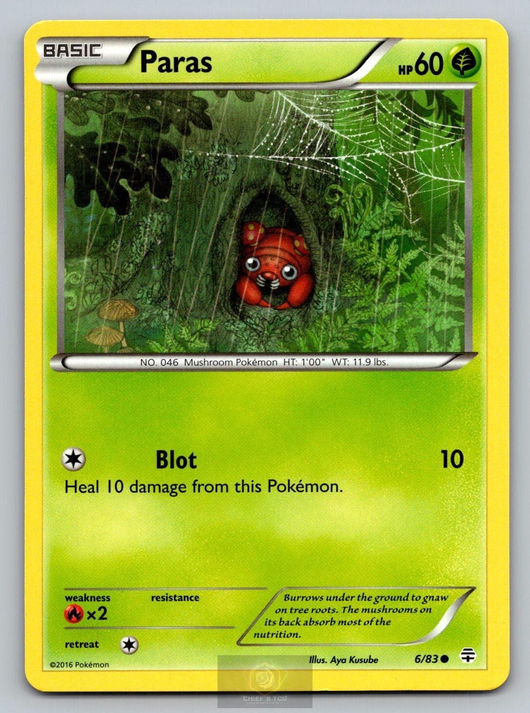 PARAS 6/83 C GENERATIONS POKEMON NM/M