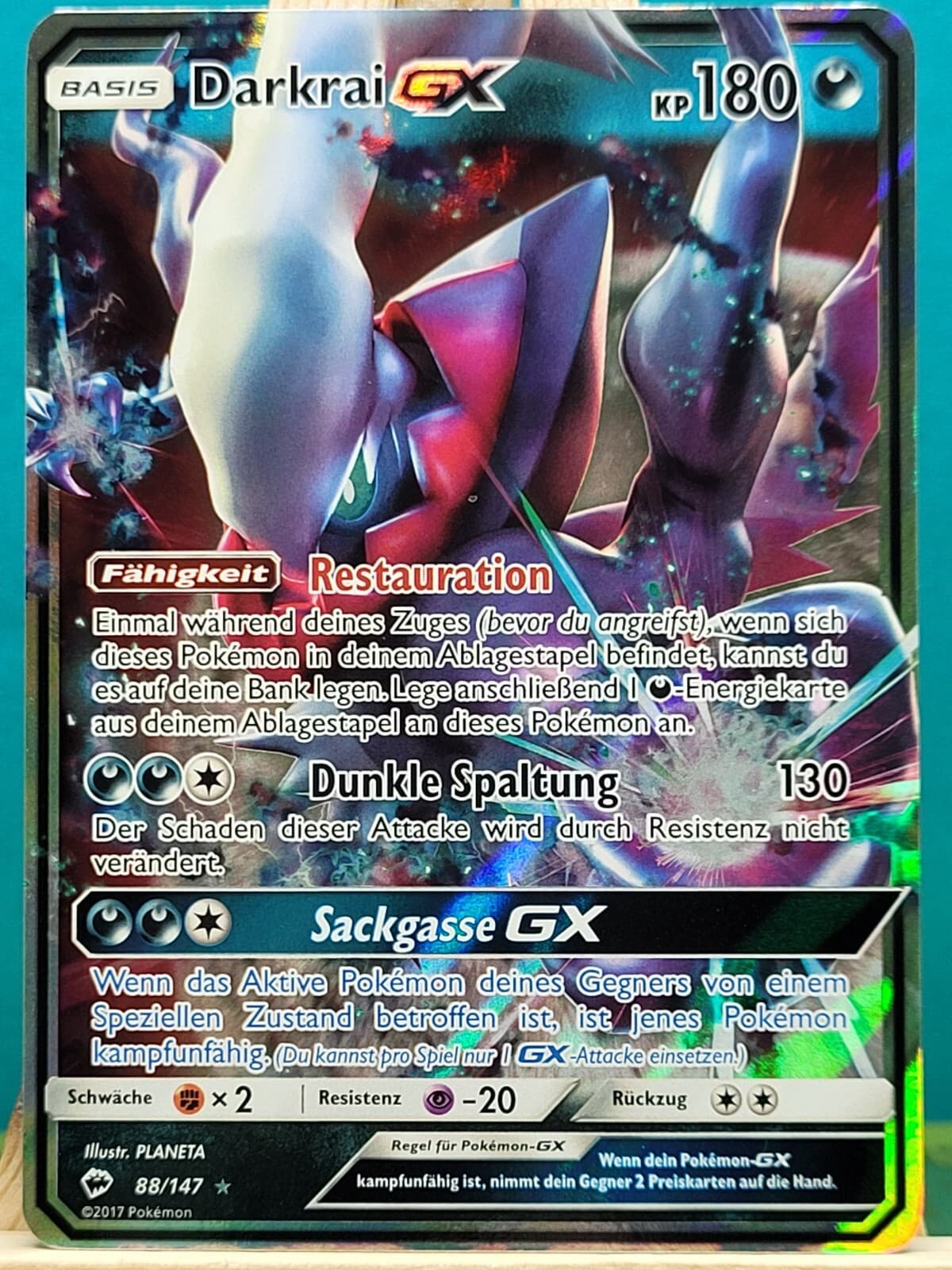 POKEMON - Nacht in Flammen - Darkrai GX - 88/147 - deutsch