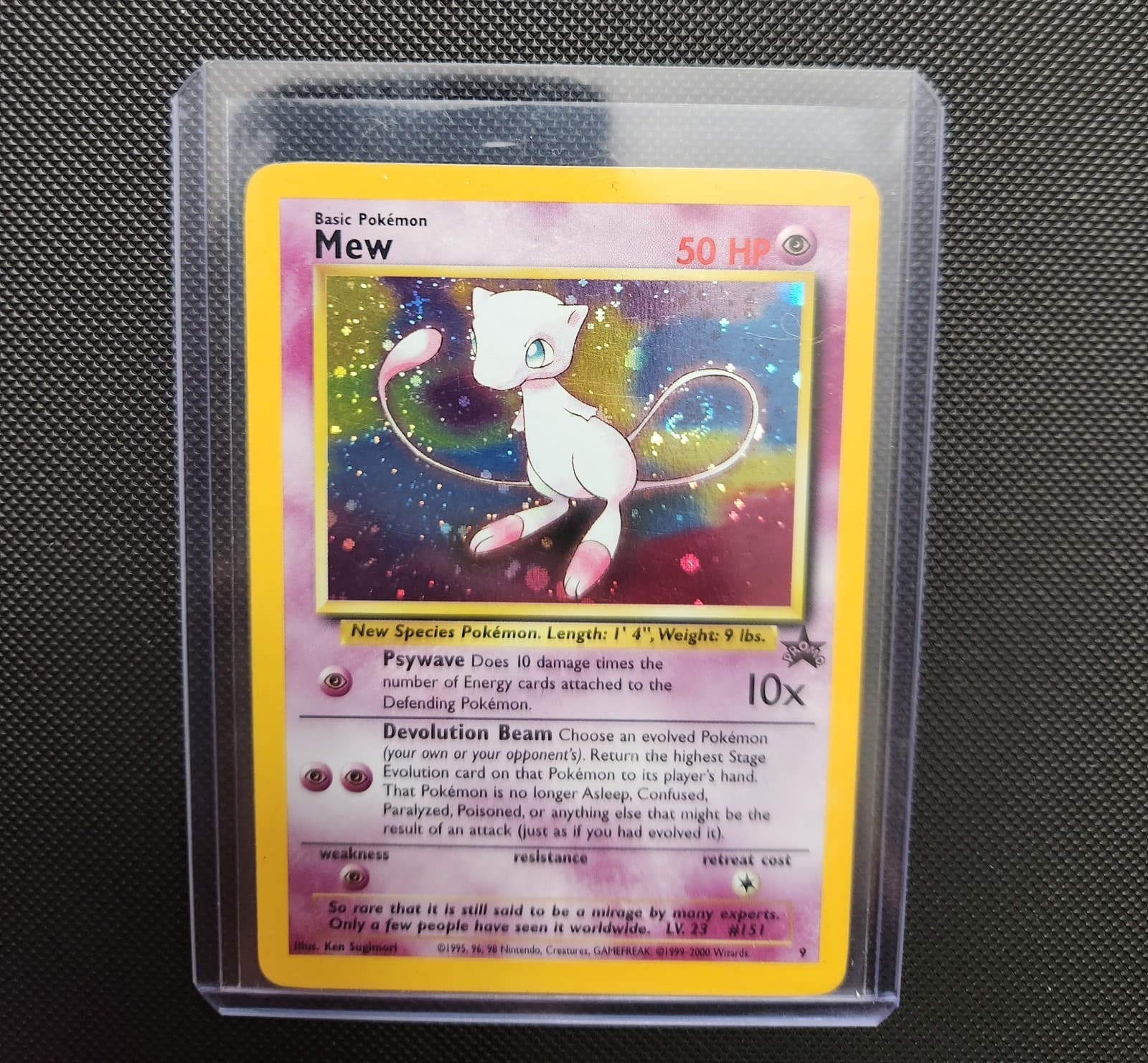 Mew #9 Black Star Holo Promo - 2000 Pokémon WOTC HP