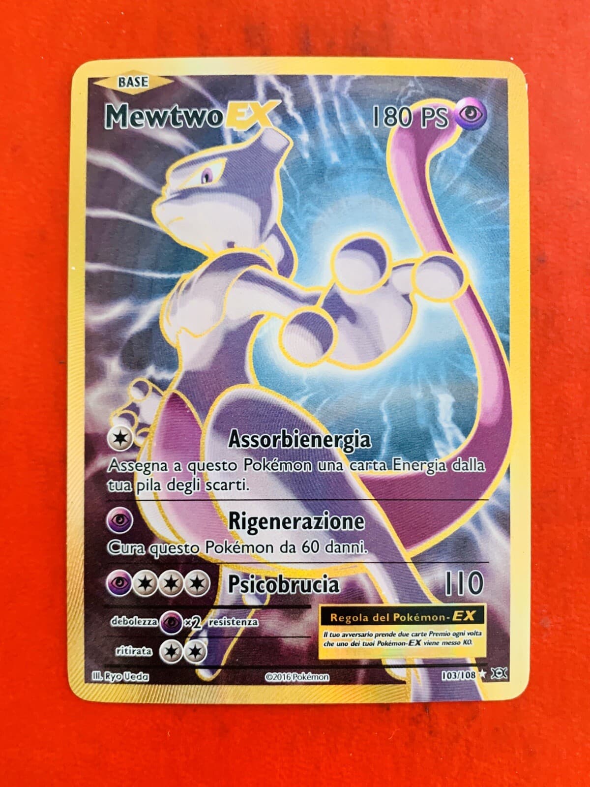 Lotto Carte Pokemon Mewtwo Ex 103/108 Evoluzioni Full Art Ita Nm/m Rara