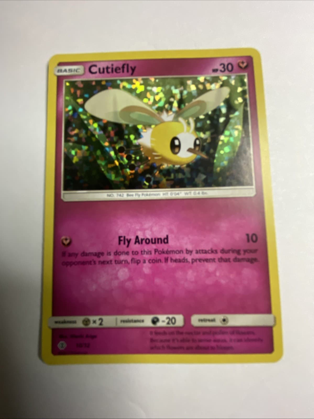 Cutiefly 10/12 McDonald's 2017 English Holo Promo Basic HP30 Pokemon TCG