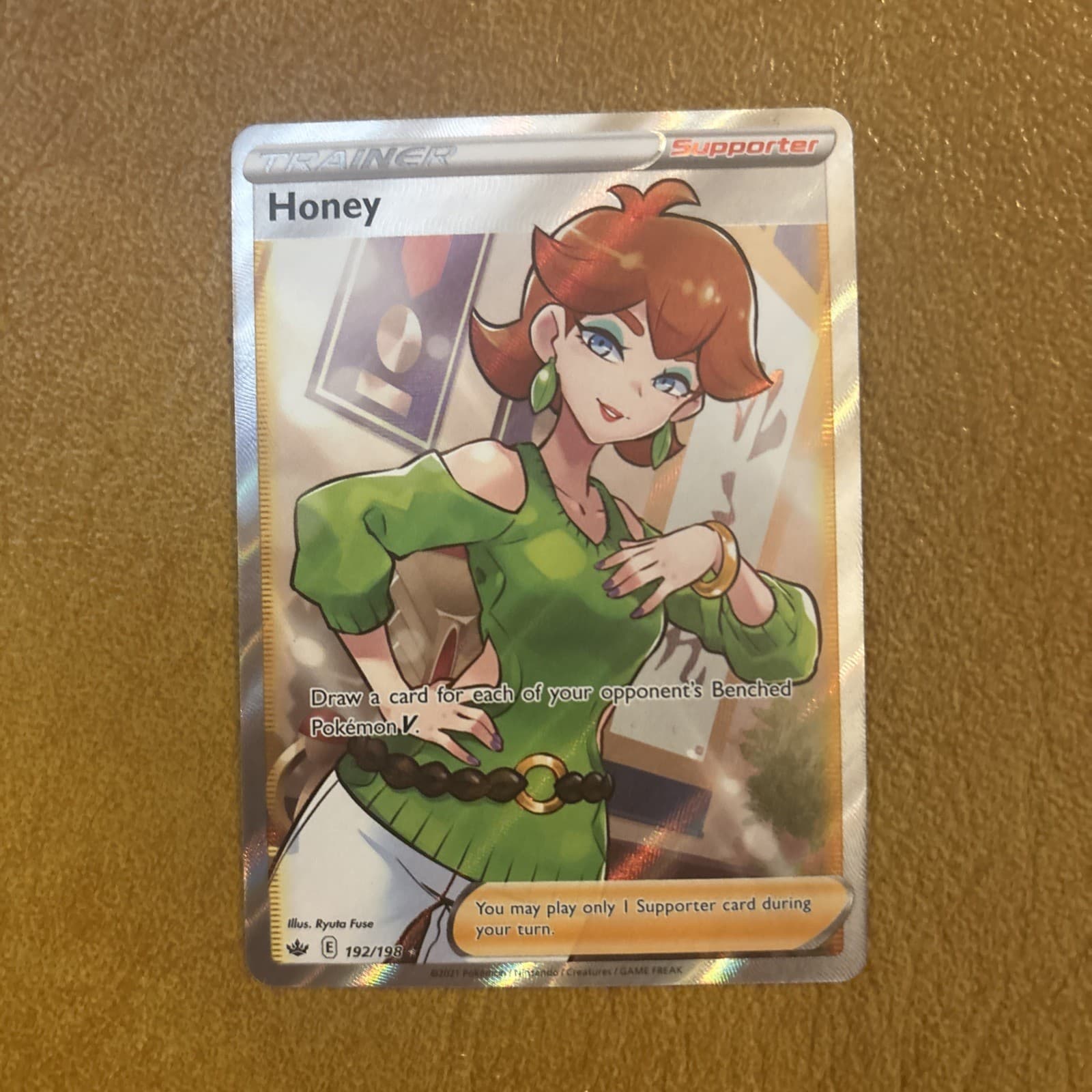 Pokemon TCG Honey 192/198 Chilling Reign Ultra Rare Full Art Holo English
