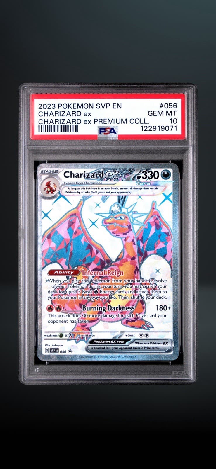 Charizard ex #056 PSA 10 Holo Promo Sv: Scarlet & Violet EN