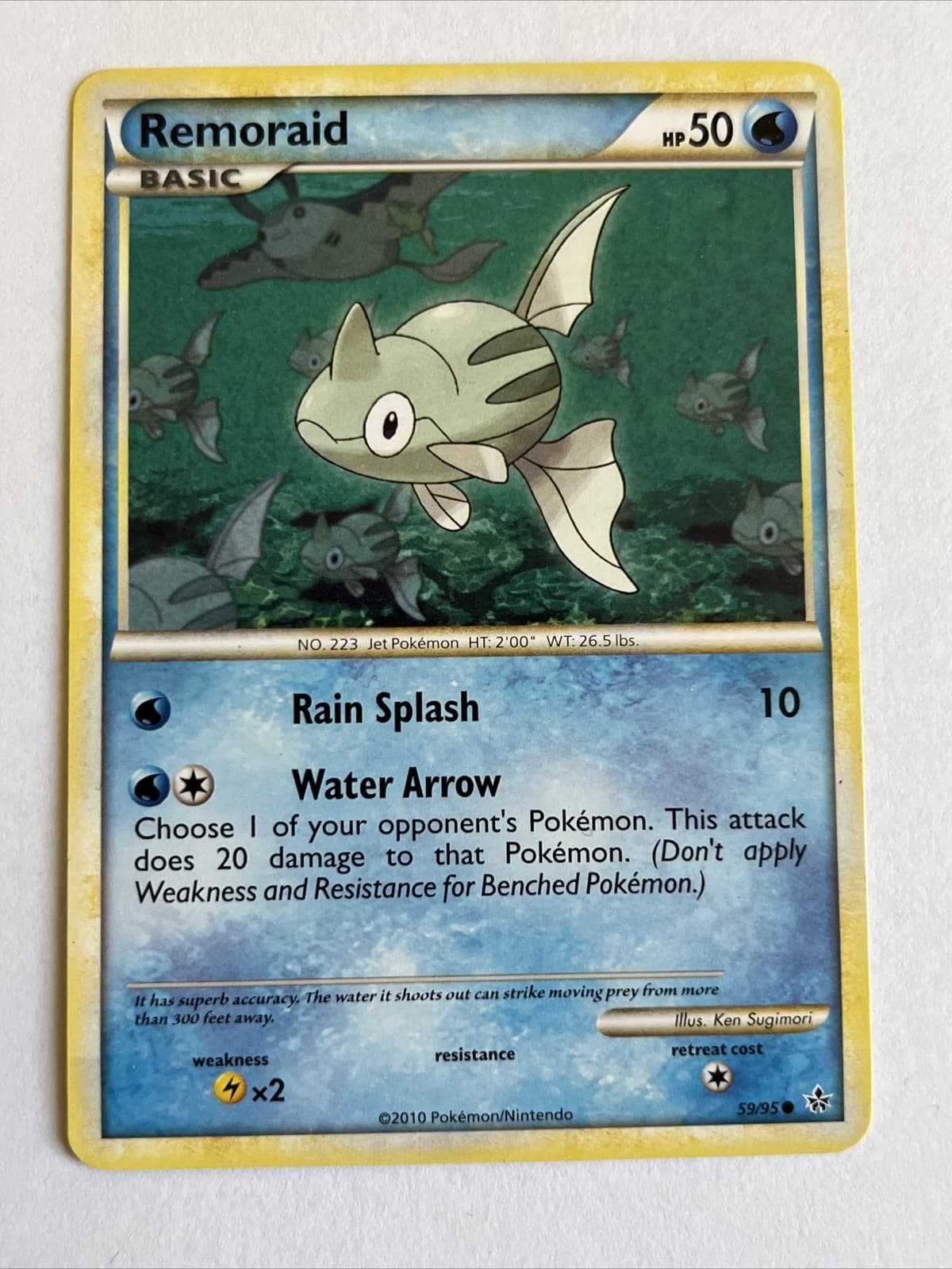 Remoraid 59/95 Pokemon HS Unleashed Regular Common