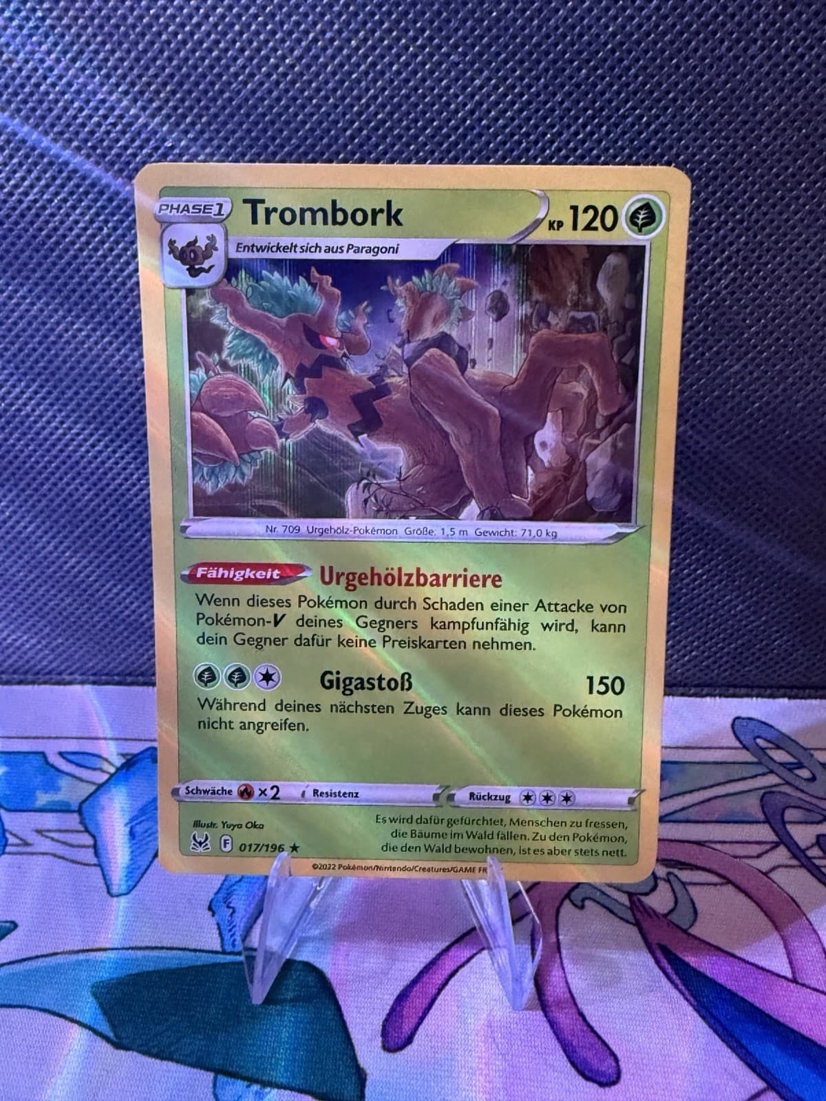 Verlorener Ursprung | Holo Pokémon Karte | Deutsch NM | 017/196 Trombork