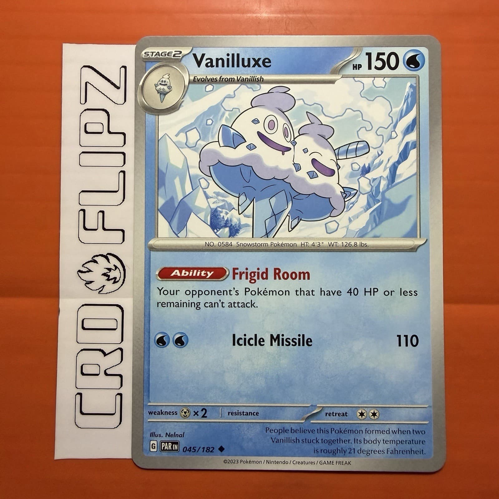 Vanilluxe Uncommon Pokémon TCG Paradox Rift 45/182