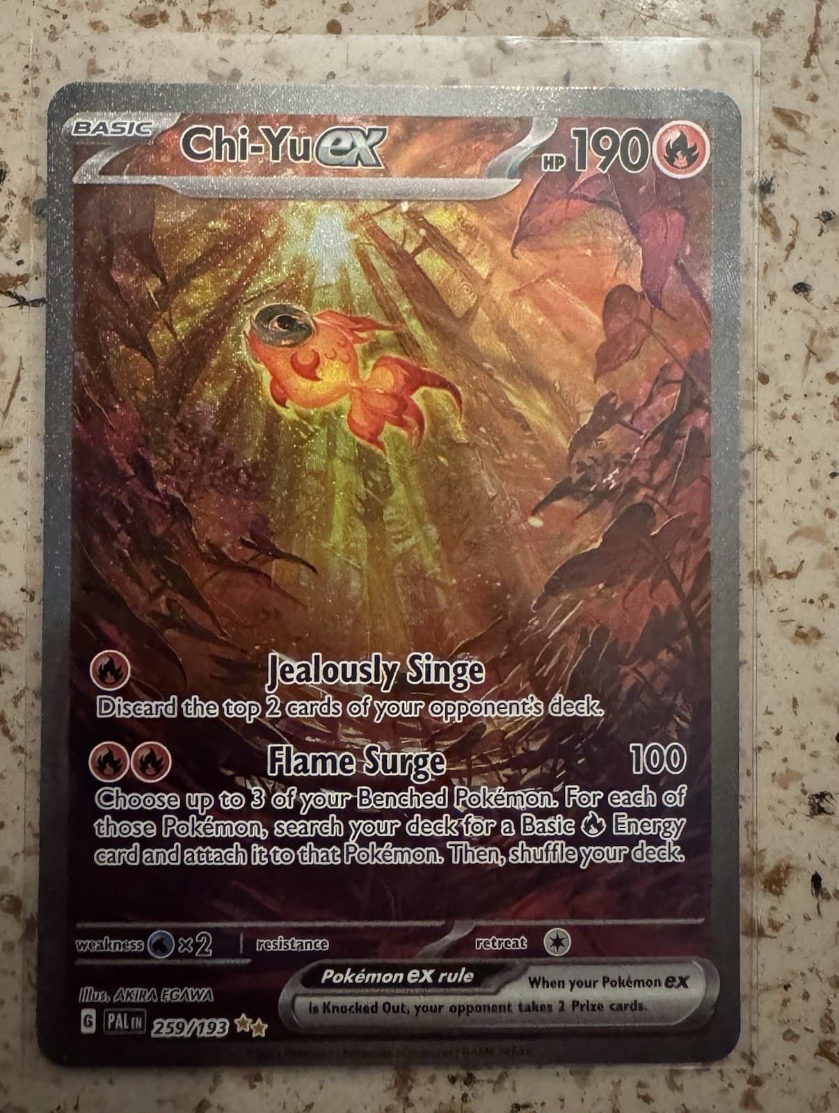Pokemon Chi-Yu ex 259/193 Paldea Evolved Special Illustration Rare Holo 