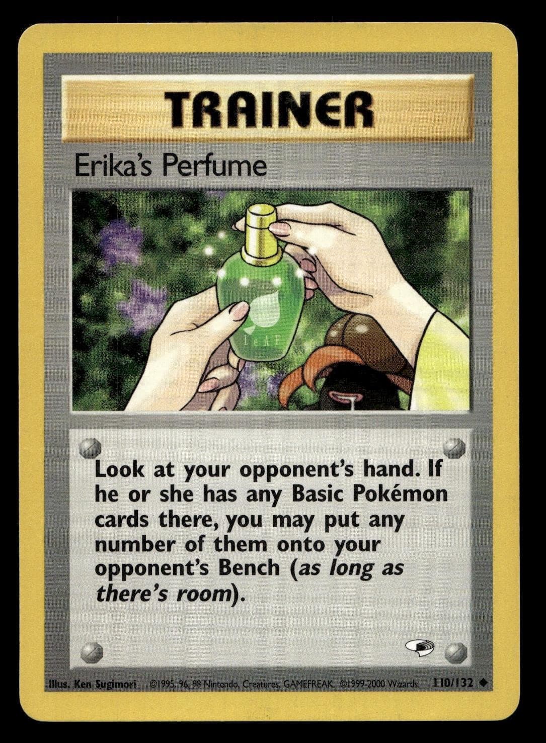 ERIKA'S PERFUME 110/132 UNCOMMON GYM HEROES POKEMON MODERATELY PLAYED