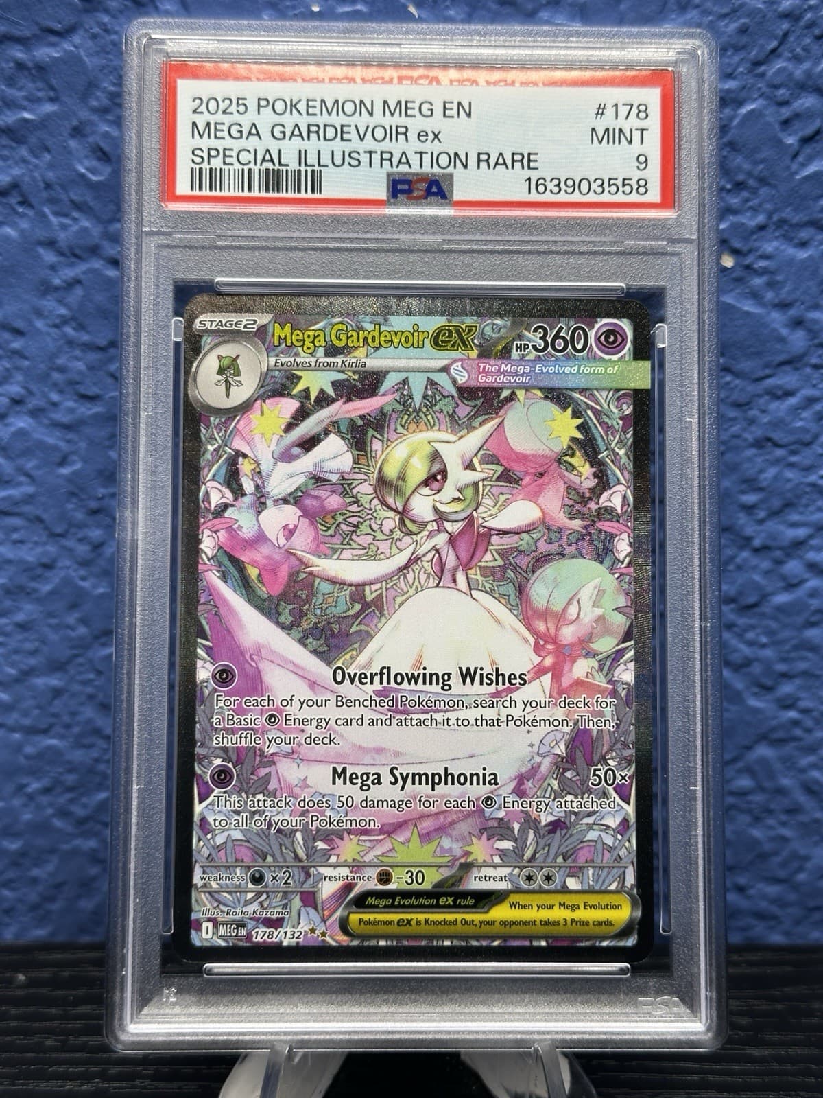 The Pokémon Company Mega Gardevoir ex 178/132 ME01 SIR Holo PSA 9