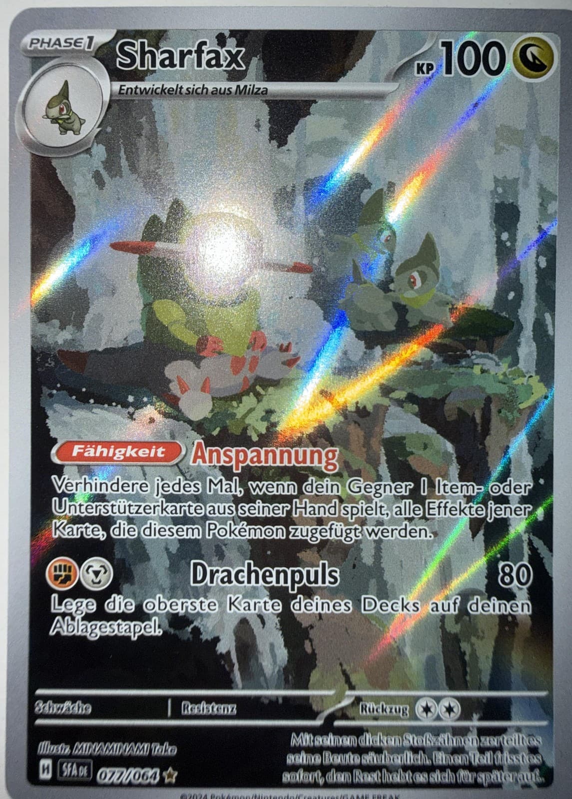 Pokemon - Sharfax - Nebel der Sagen - 77/64 - NM - Deutsch