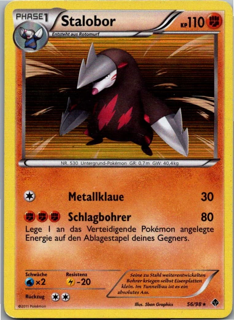 Pokémon Stalobor 56/98 Holo - Aufstreben der Mächtigen - Deutsch 2011