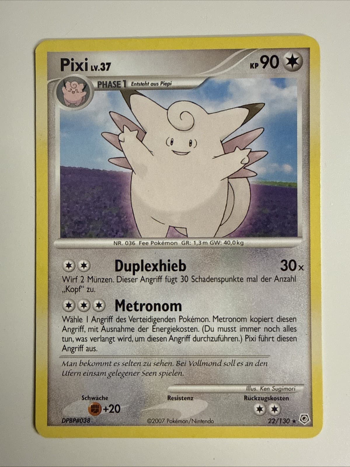 Pixi #22/130 | Diamant & Perl | Rare | Deutsch | Pokémon | Non Holo