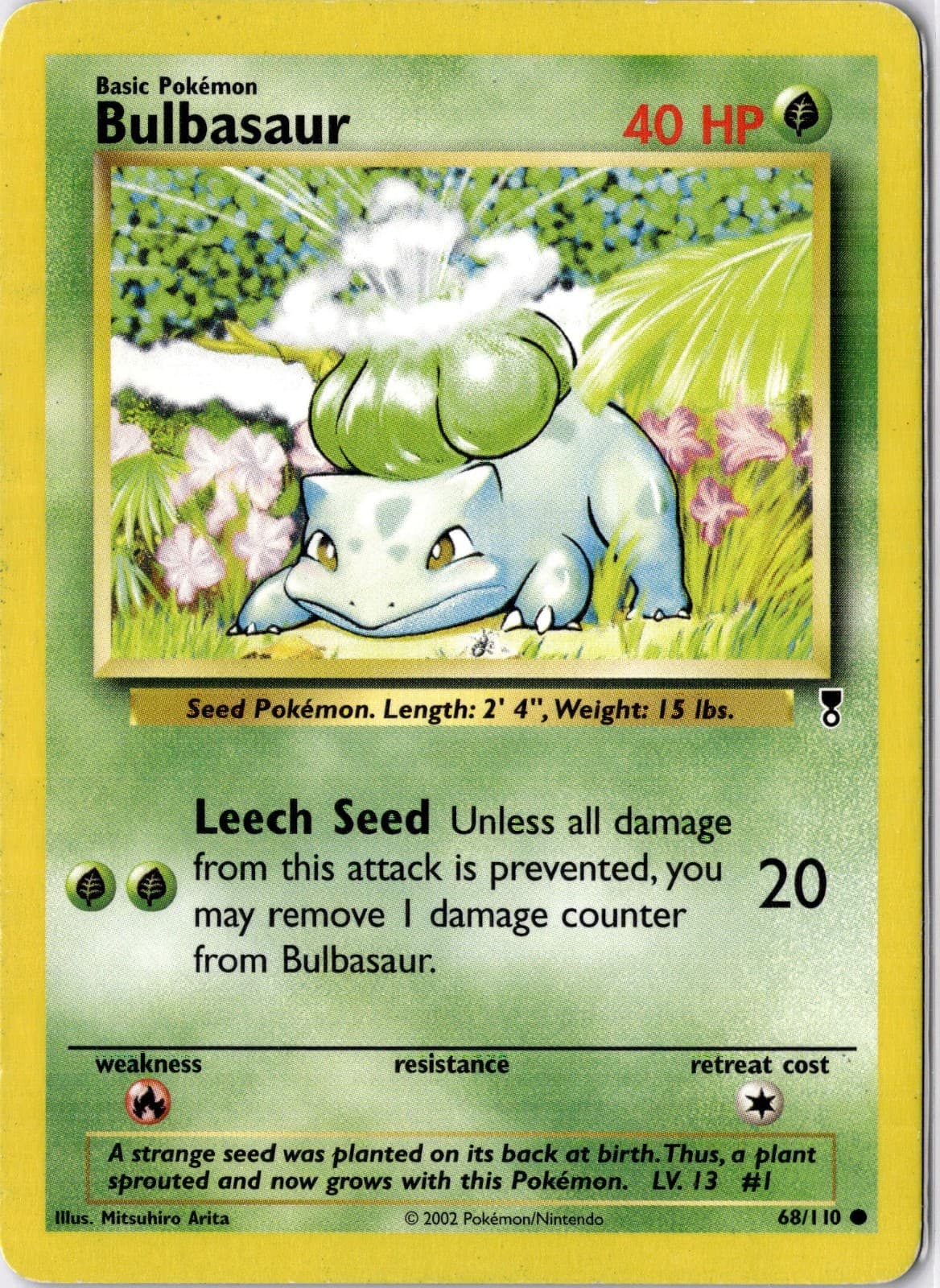 BULBASAUR 68/110 LEGENDARY COLLECTION MP