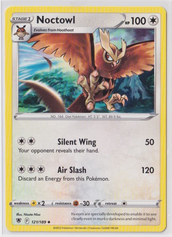 Pokemon SWSH - Astral Radiance 121/189 Noctowl