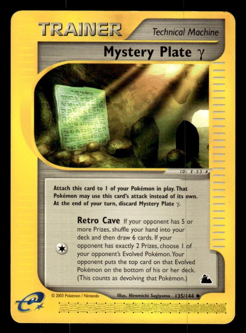 Pokemon TCG Skyridge #135/144 Mystery Plate Gamma