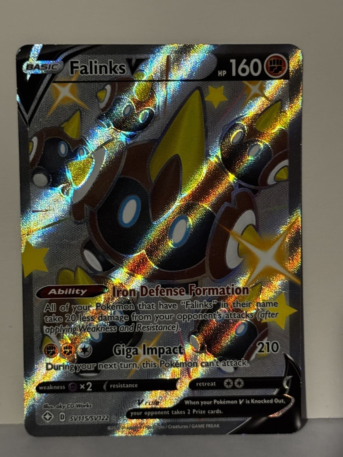 Falinks V SV115/SV122 Shining Fates: Shiny Vault NM Pokemon Fast Shipping