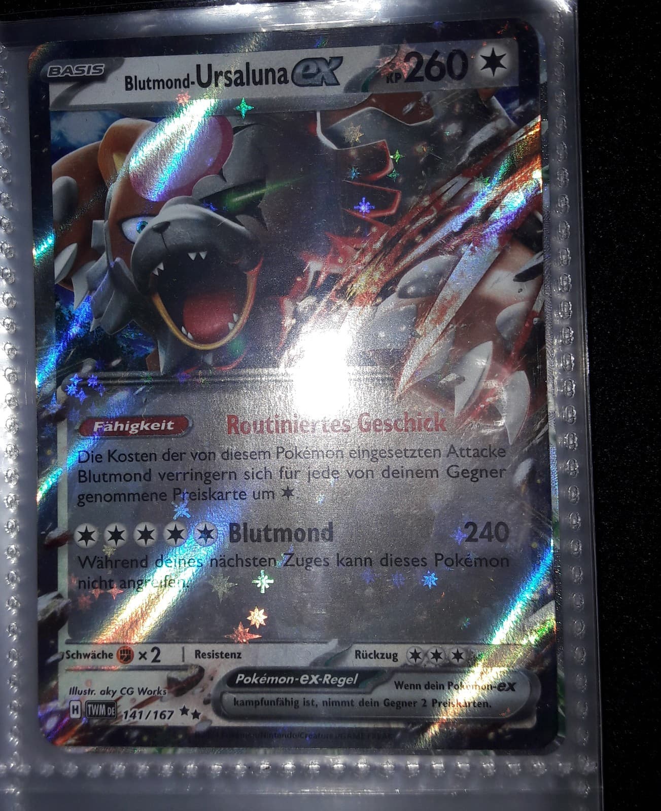 Blutmond-Ursaluna ex 141/167 - Pokémon Maskerade im Zwielicht Karte (DEU)