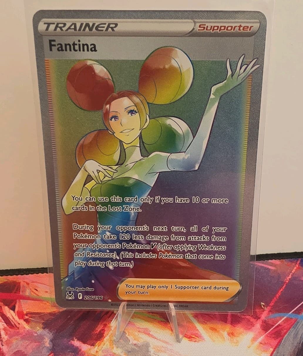 Pokemon TCG - Fantina 206/196 Secret Rare - Lost Origin - NM - US SELLER