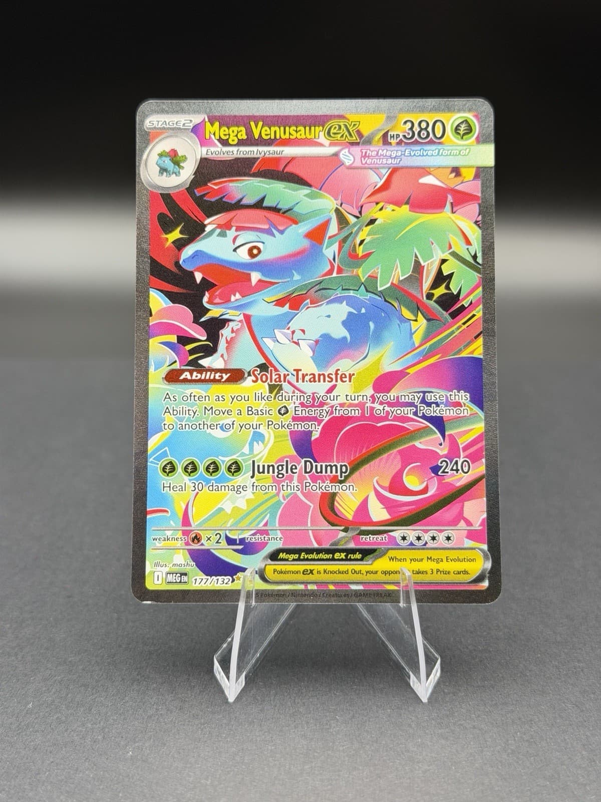 Mega Venusaur ex 177/132 Special Illustration Rare Mega Evolution Pokemon NM