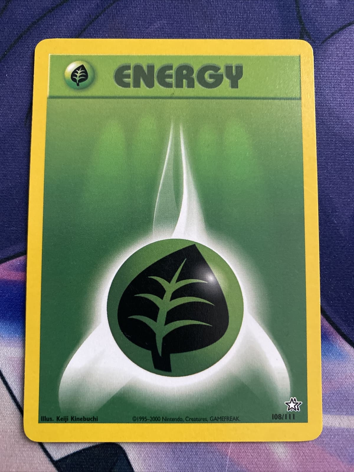 Pokemon TCG Neo Genesis LP Grass Type Energy 108/111