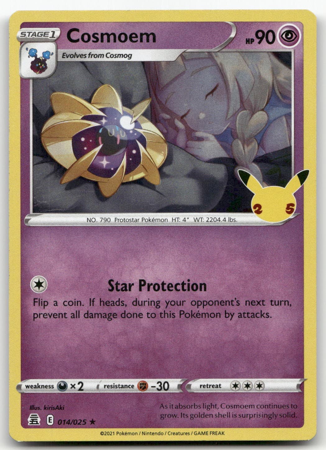 Cosmoem #14/25 (Holo) (LP) Celebrations CLB Pokemon