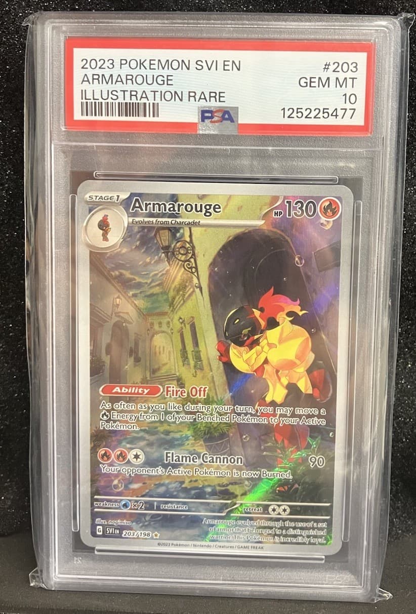 Armarouge 203/198 Scarlet & Violet - IR Holo - low pop/low gem rate - PSA 10