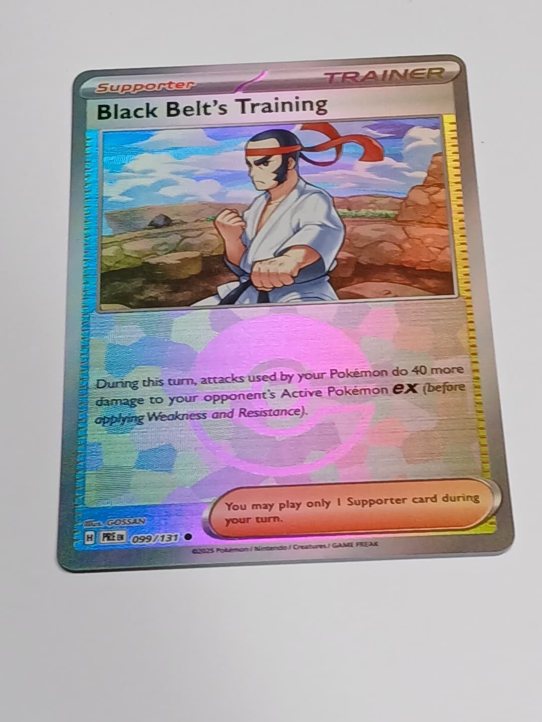 Black Belt's Training 99/131 Pokeball Prismatic Evolutions PRE -NM- Pokemon TCG