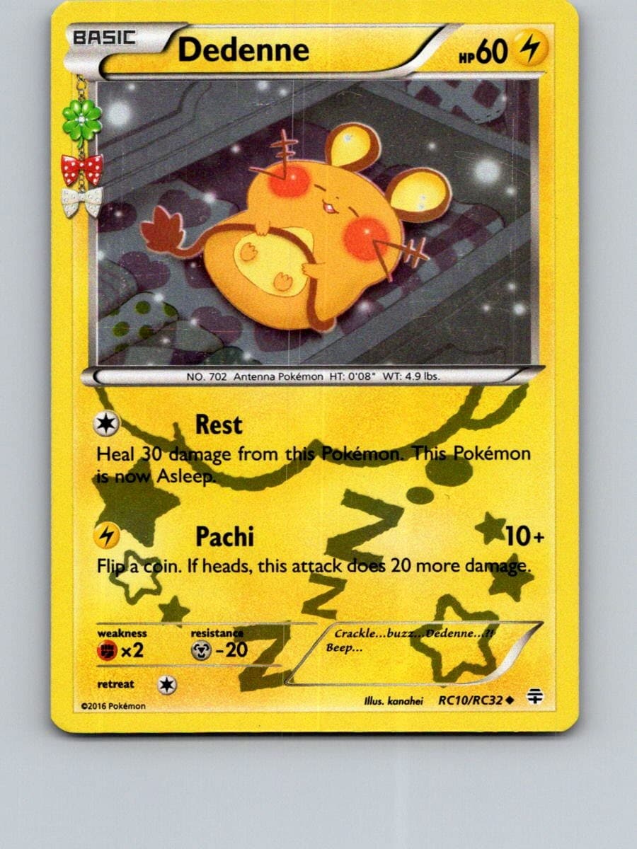 Dedenne RC10/RC32 Uncommon Generations Pokemon Holo Lightly Played