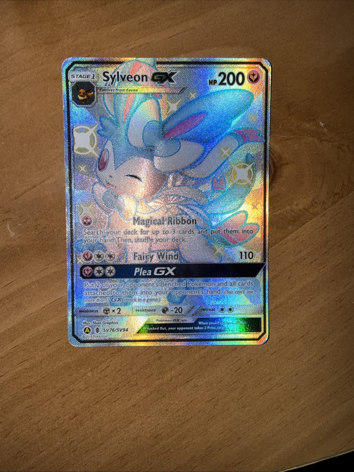 Pokémon 2019 TCG Hidden Fates Shiny Vault Sylveon GX SV76/SV94