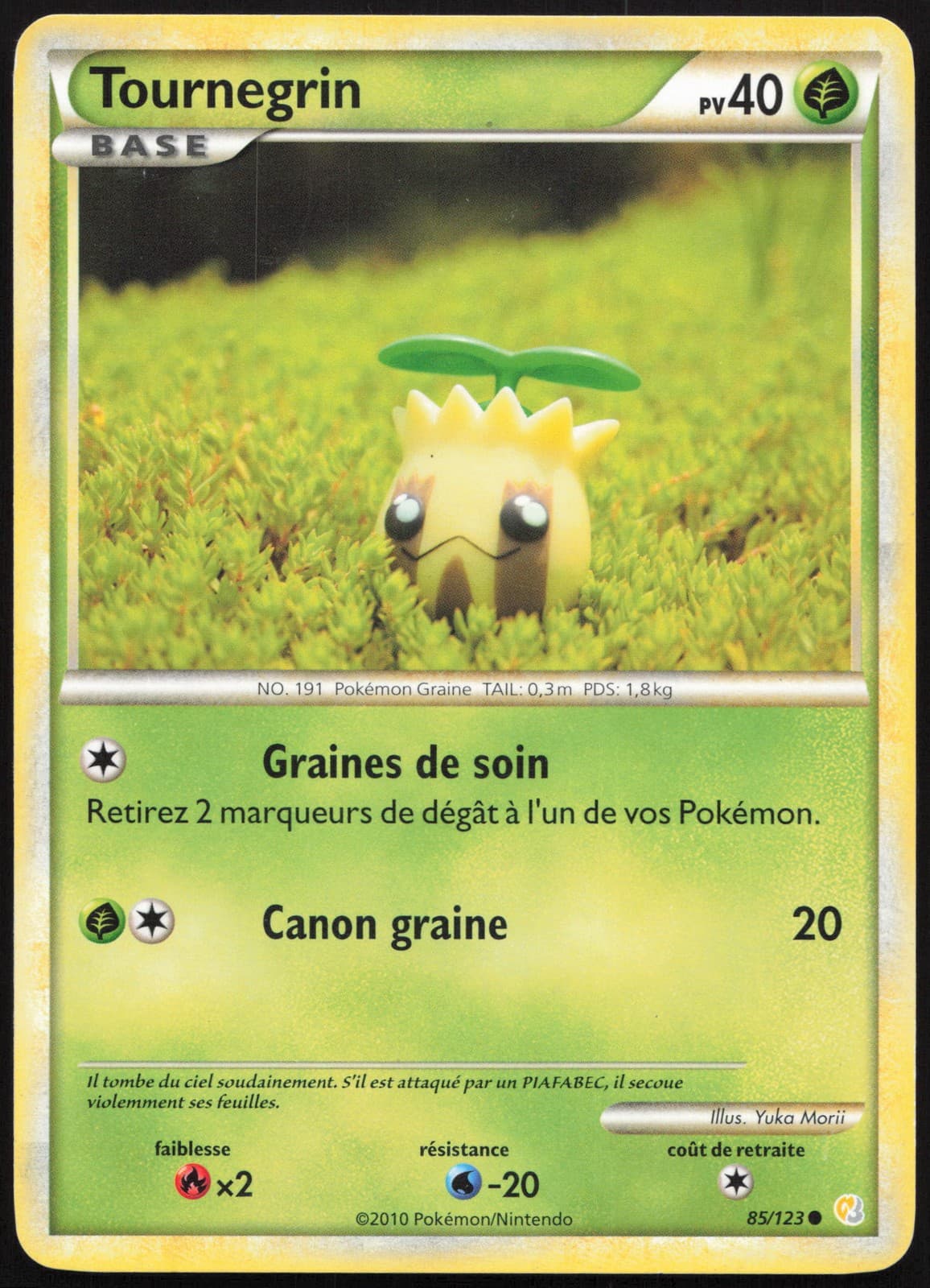 Carte Pokémon Tournegrin 85/123 HeartGold SoulSilver Français