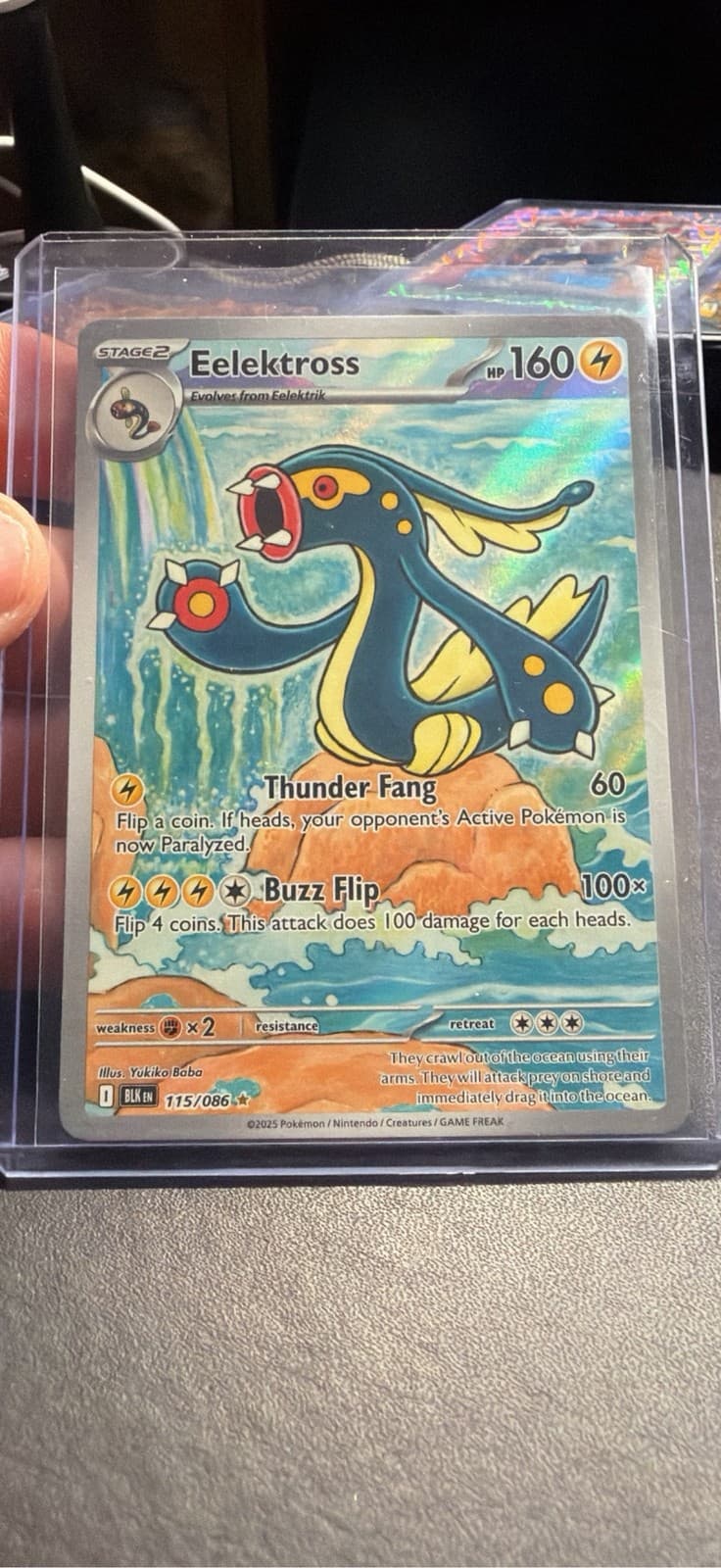 Eelektross Illustration Rare (115) 2025 Pokemon Blk EN-Black Bolt