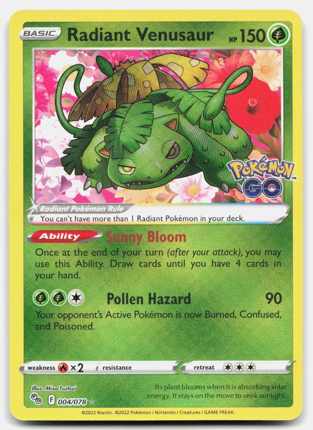 Radiant Venusaur Holofoil [PGO - 004/078]NM