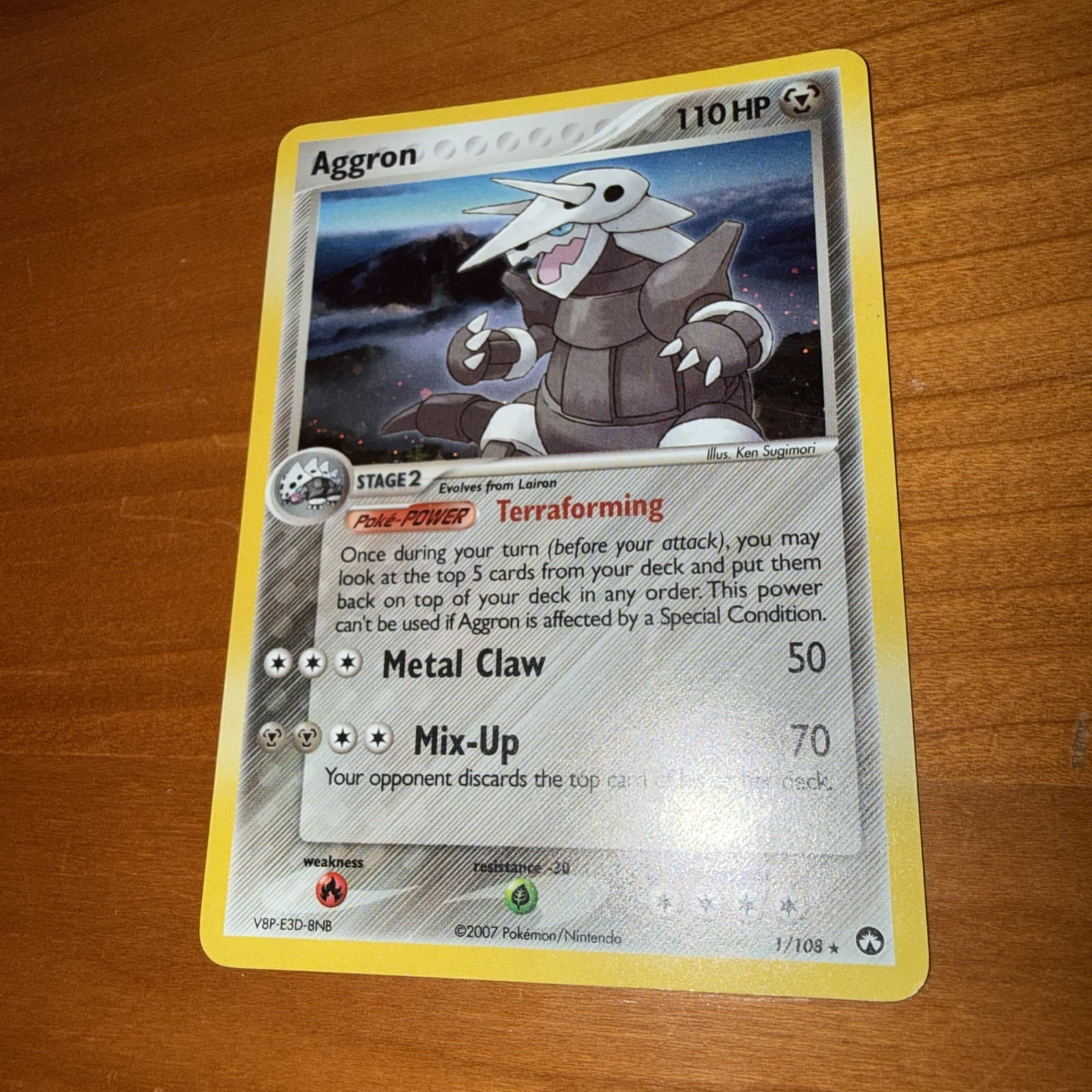 Pokemon Aggron EX Power Keepers 1/108 Holo LP