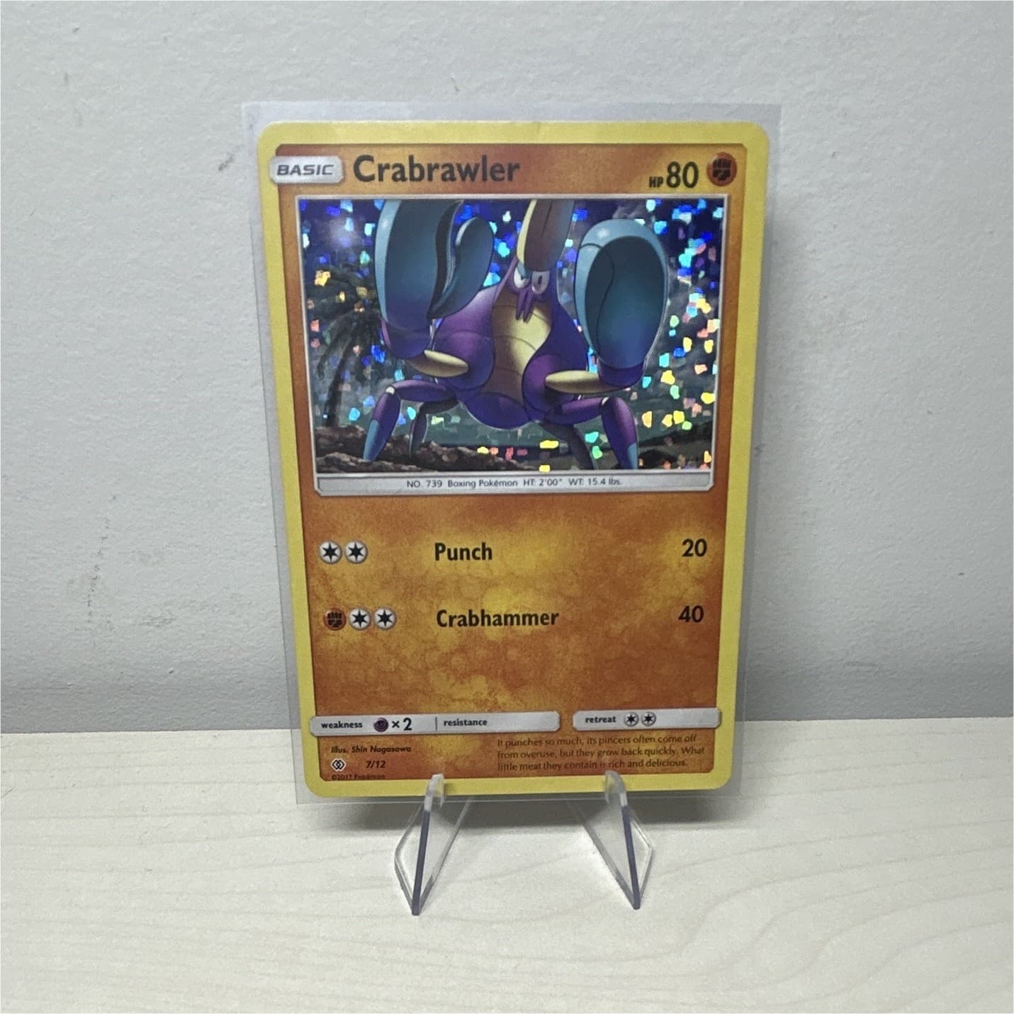 Crabrawler 007/012 McDonald's 2017 Holo Promo Pokémon TCG English 2017
