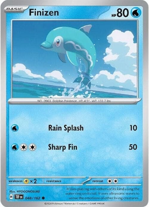 Finizen - Normal Pokemon Scarlet & Violet Temporal Forces (048/162)