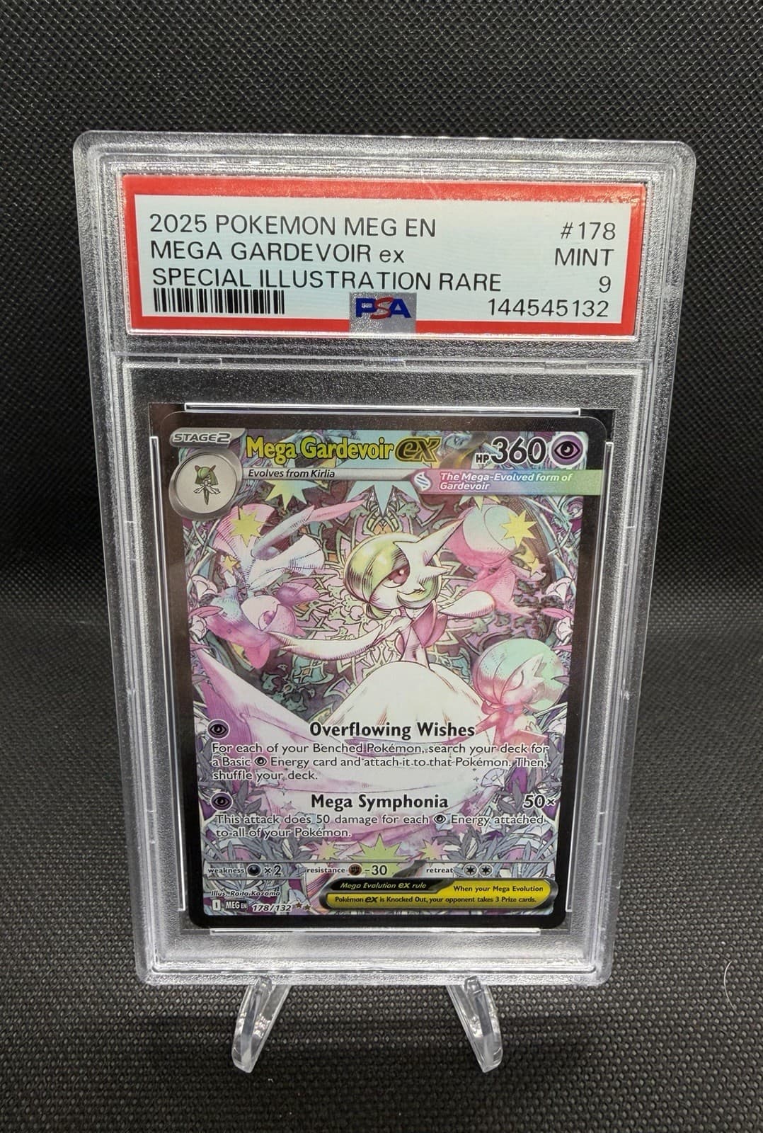 2025 Pokemon Mega Evolution Mega Gardevoir ex 178/132 SIR PSA 9 MINT English