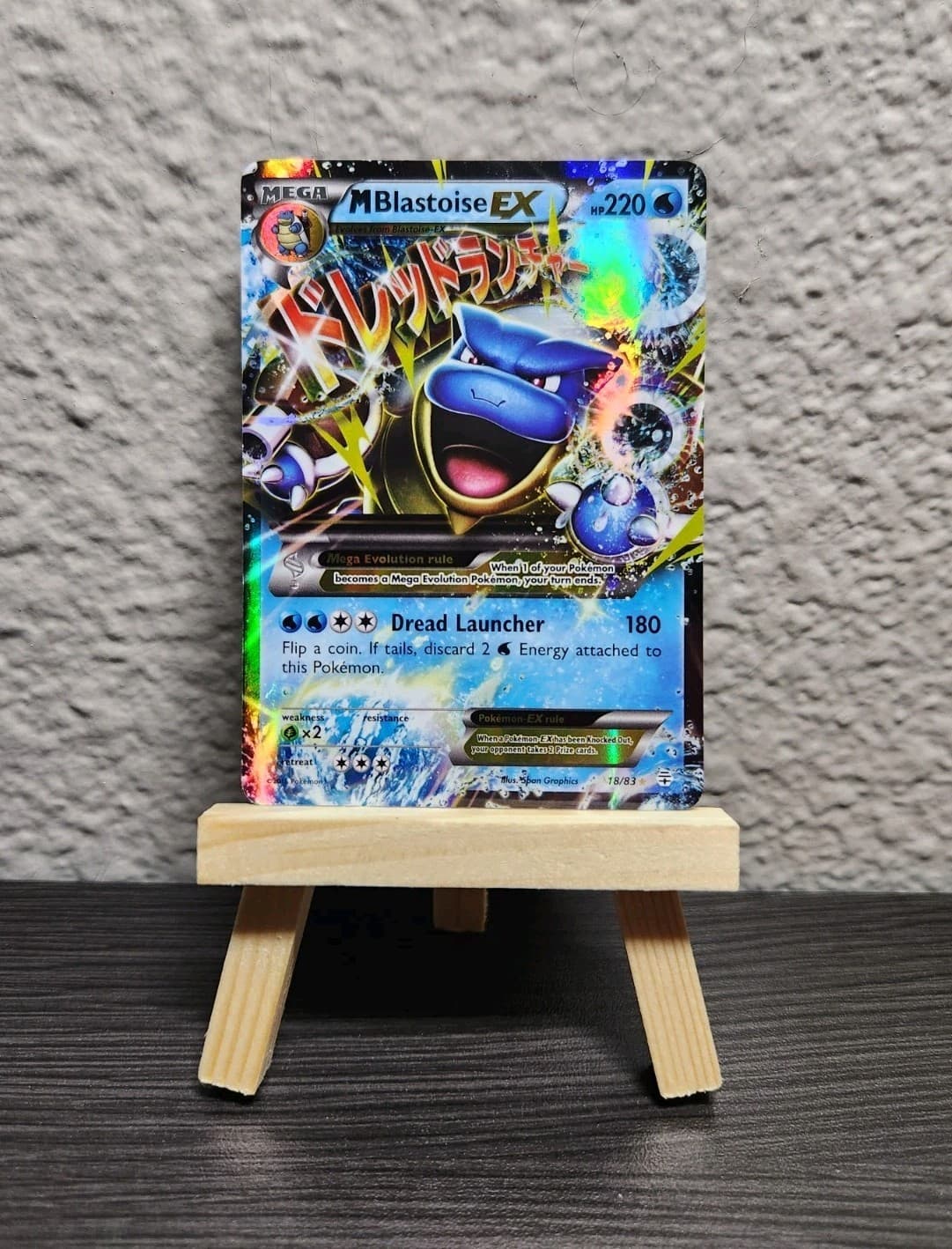 Pokemon TCG M Blastoise EX 18/83 Generations Full Art Holo Ultra Rare English