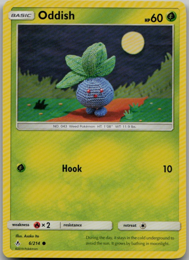 Oddish (6) 6/214 Common SM - Unbroken Bonds LP Pokemon