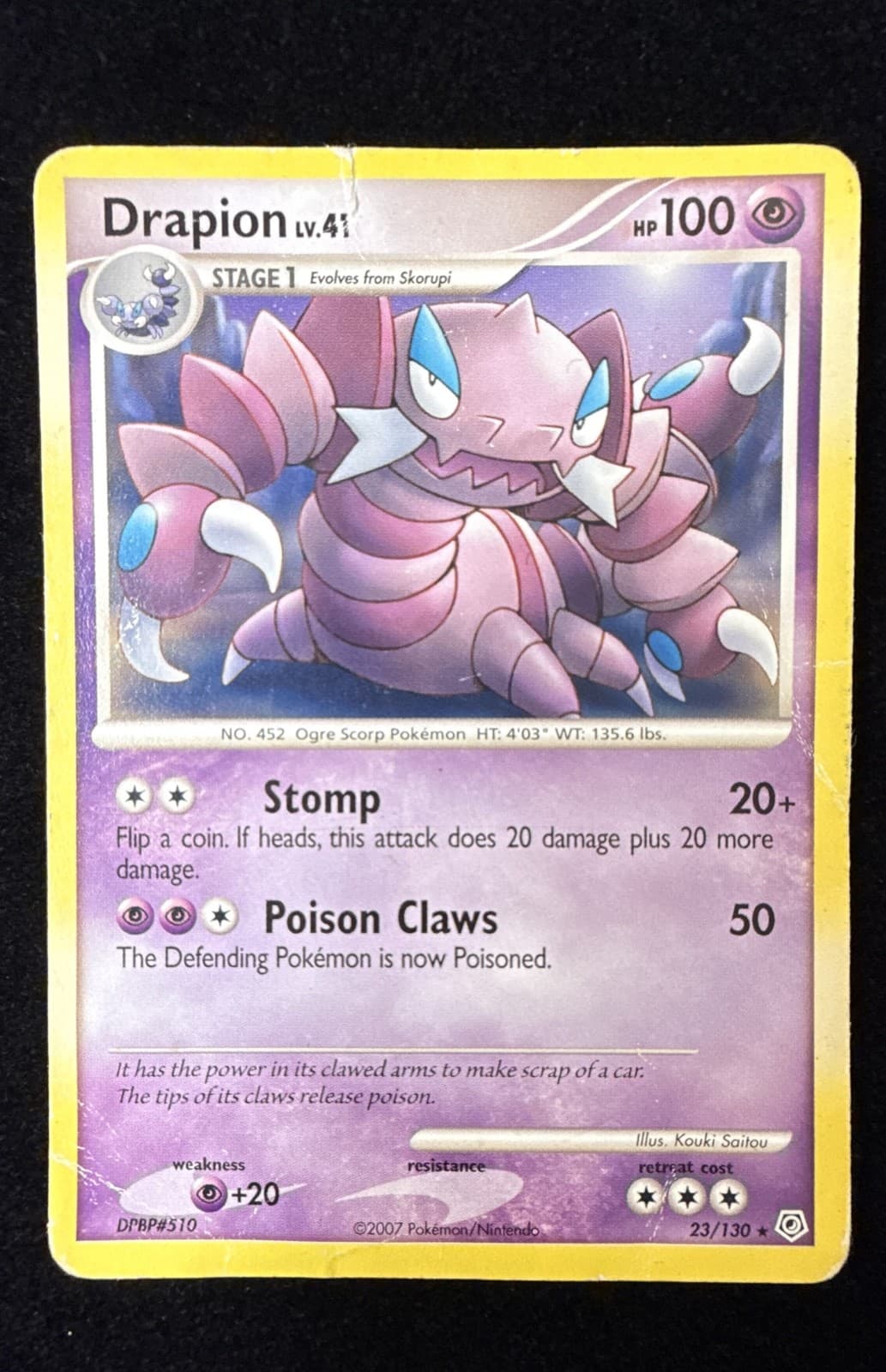 Drapion - Diamond and Pearl - 23/130 - Pokemon TCG - HP