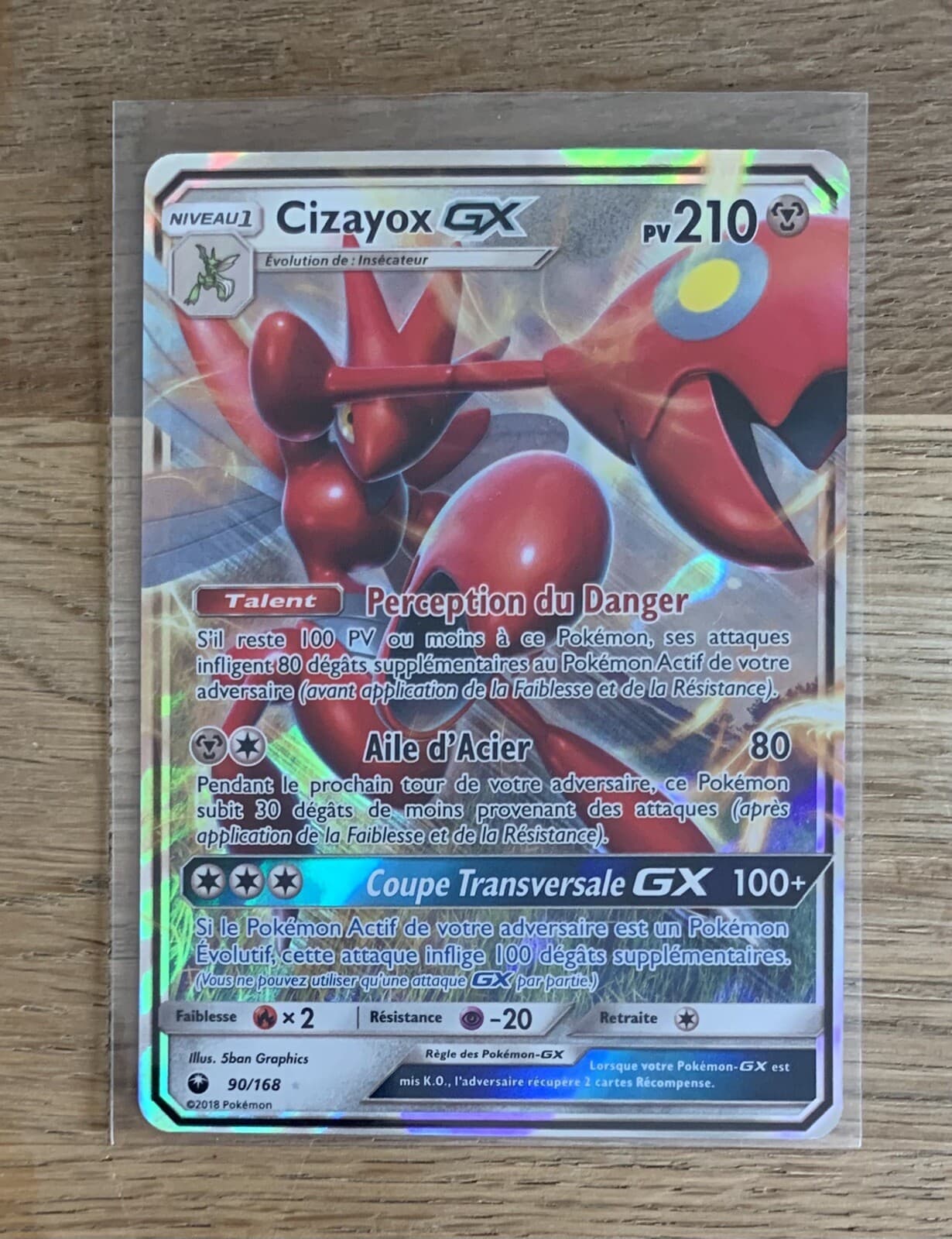Carte Pokemon Cizayox Gx 90/168 SL7 Tempête Céleste Neuve VF