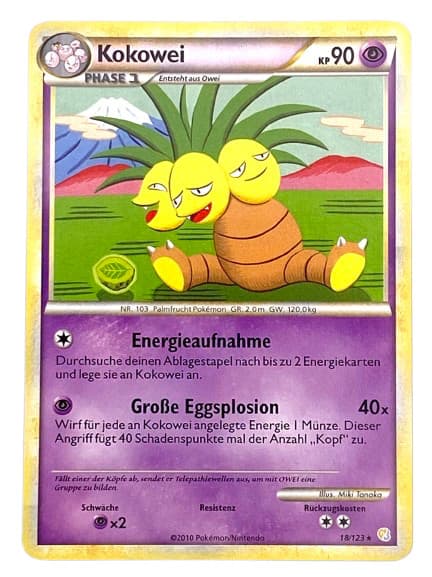 Pokemon 18/123 Kokowei Rare | Deutsch Heartgold Soulsilver | Excellent