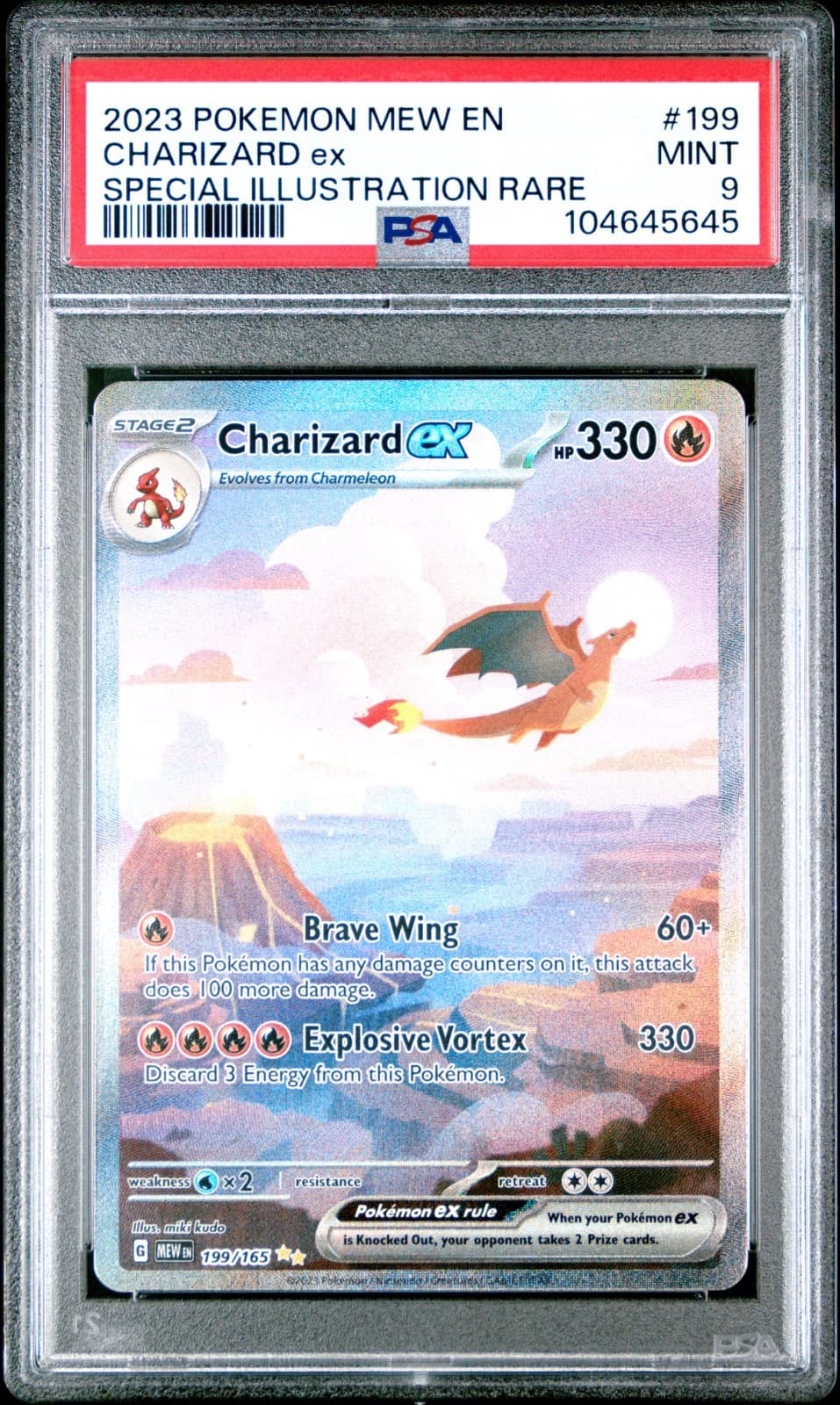 Charizard ex 199/165 PSA 9 - 2023 Pokemon SV Scarlet Violet 151