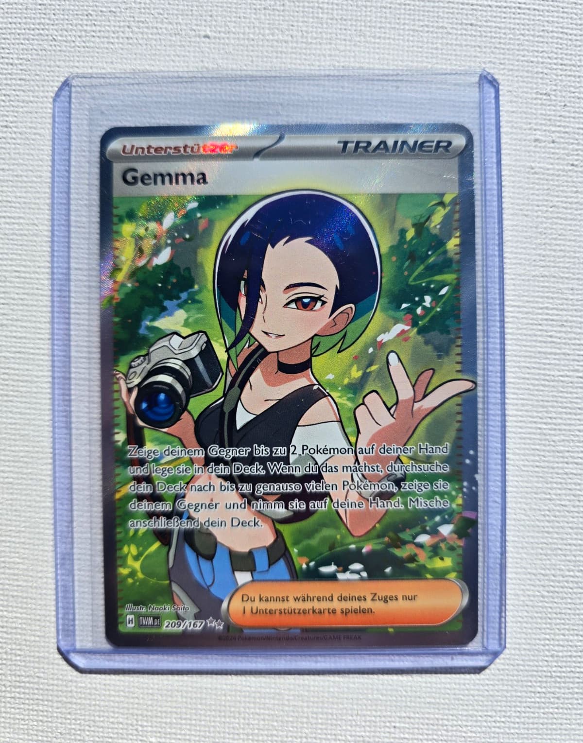 Pokémon TCG Gemma 209/167 Deutsch Holo Secret Rare