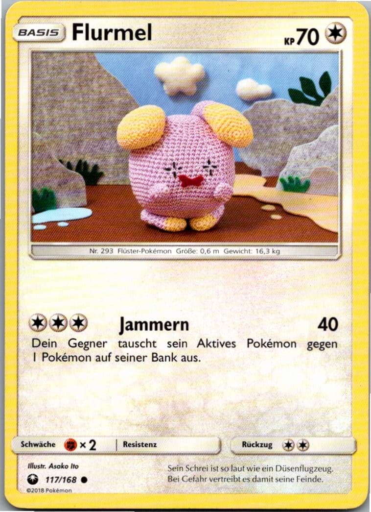 Pokemon Flurmel 117/168 Sturm am Firmament Deutsch 2018 Karte