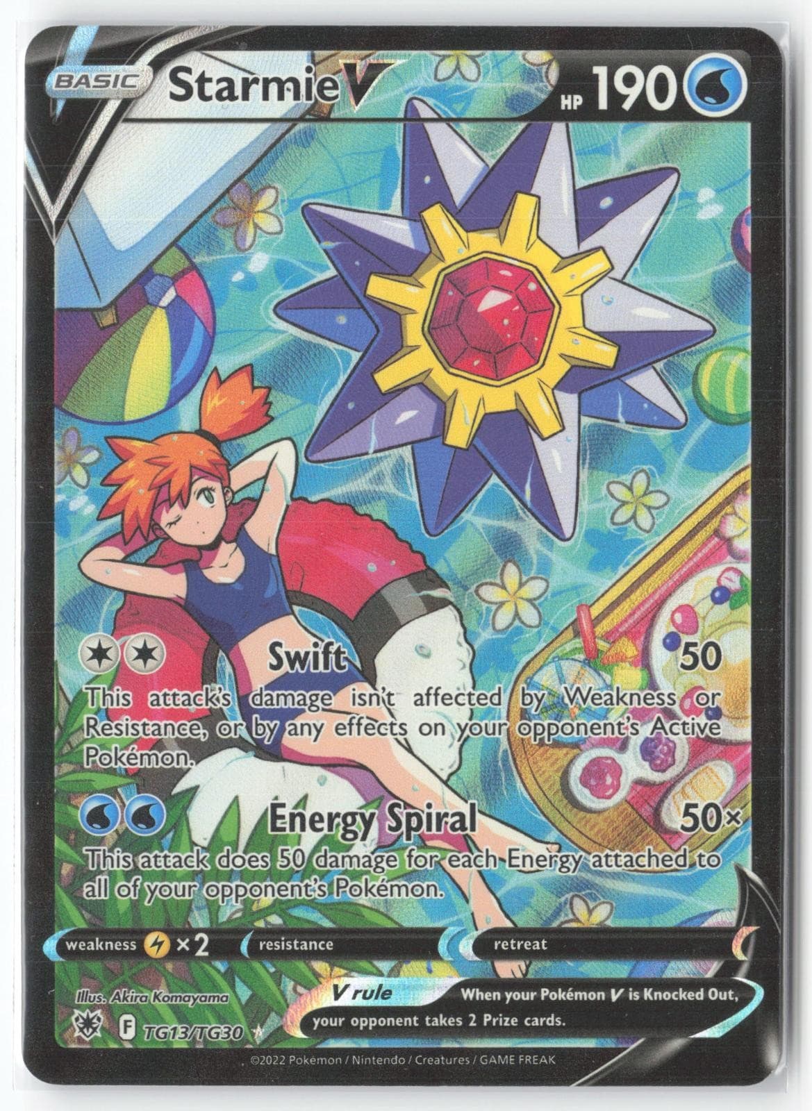 Starmie V TG13/TG30 Holo V Rare Astral Radiance Trainer Gallery Pokemon NM