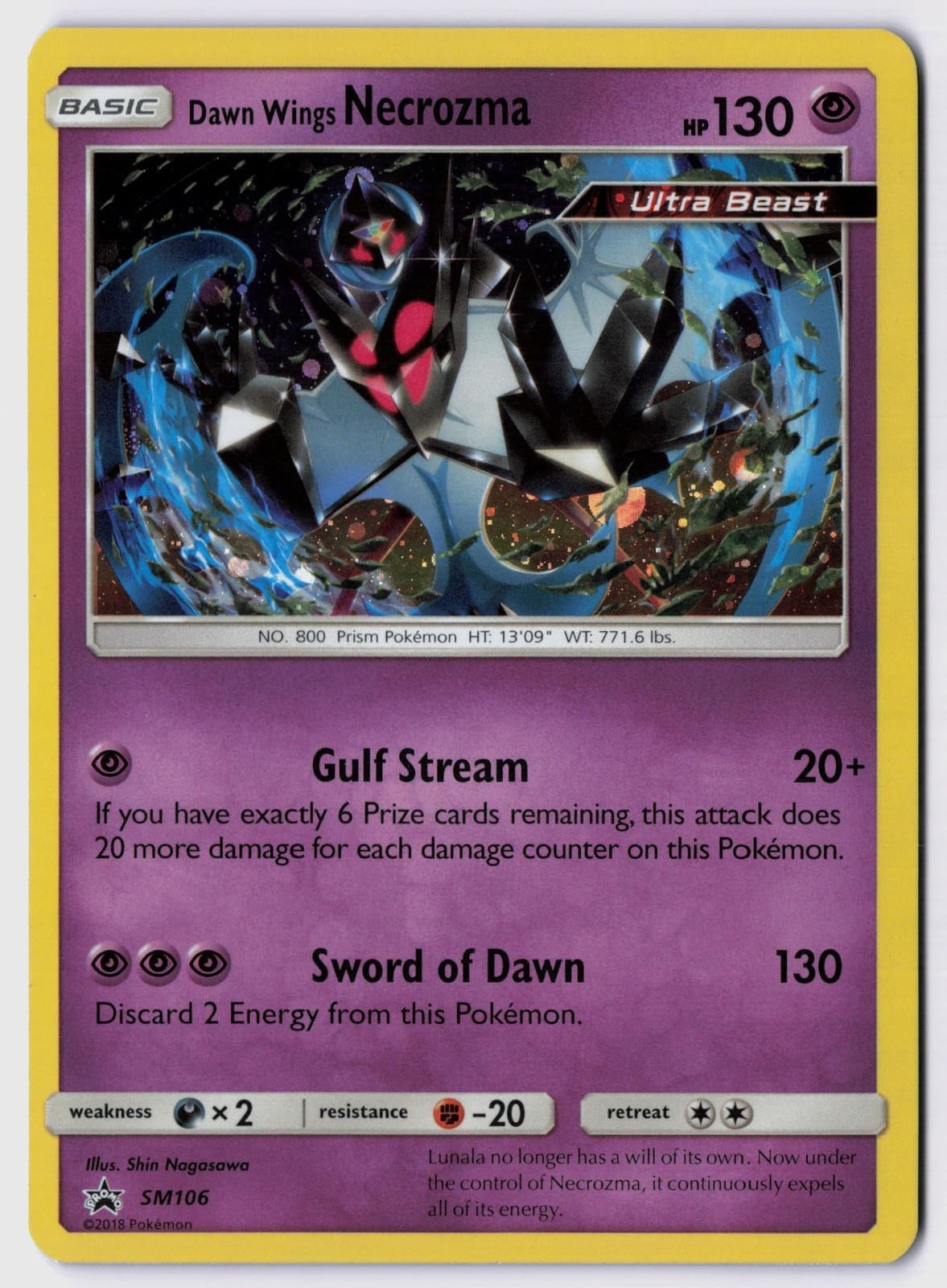 Dawn Wings Necrozma - SM106 Holo SM Promos NM