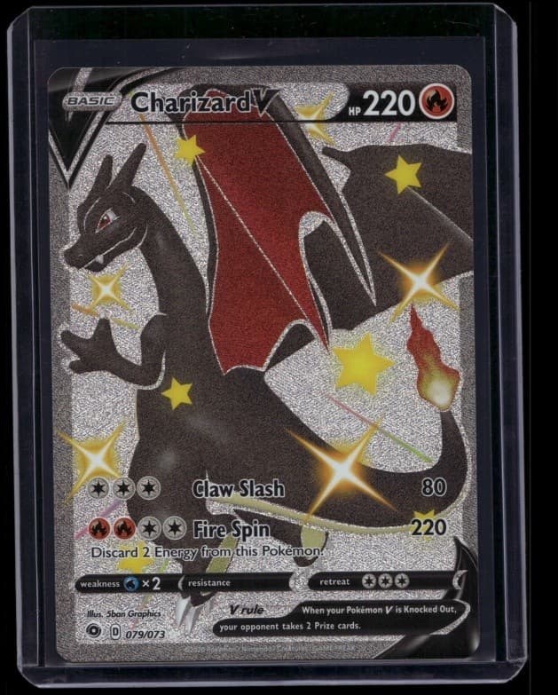 Pokemon TCG Charizard V 079/073 Sword Shield Champion's Path Secret Rare NM